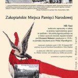 15.afisz, wydarzenie rocznicowe Zakopiańskie Miejsca Pamięci Narodowej, Zakopane