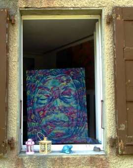 ON THE OTHER SIDE - olej na płótnie, 80 cm x 100 cm, 2018