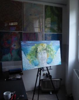 SUMMER SOLSTICE - olej na płótnie, 100 cm x 70 cm 2017