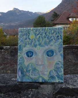 TRANSMIGRATION OF SOULS - olej na płótnie, 38 cm x45 cm, 2017