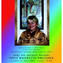 17.Afisz, wystawy twórczości regionalnej Żeby nie zatracić korzeni Zofii Majerczyk - Owczarek